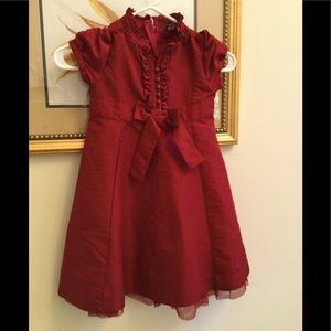 Girls dress size 5 red